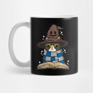 Wizard Neko Reading Book Mug